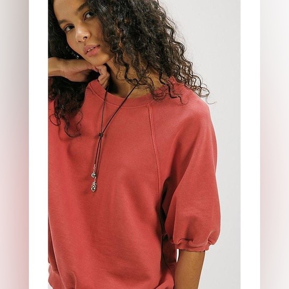 Free People Better On Sweatshirt short sleeve READ - Picture 3 of 10